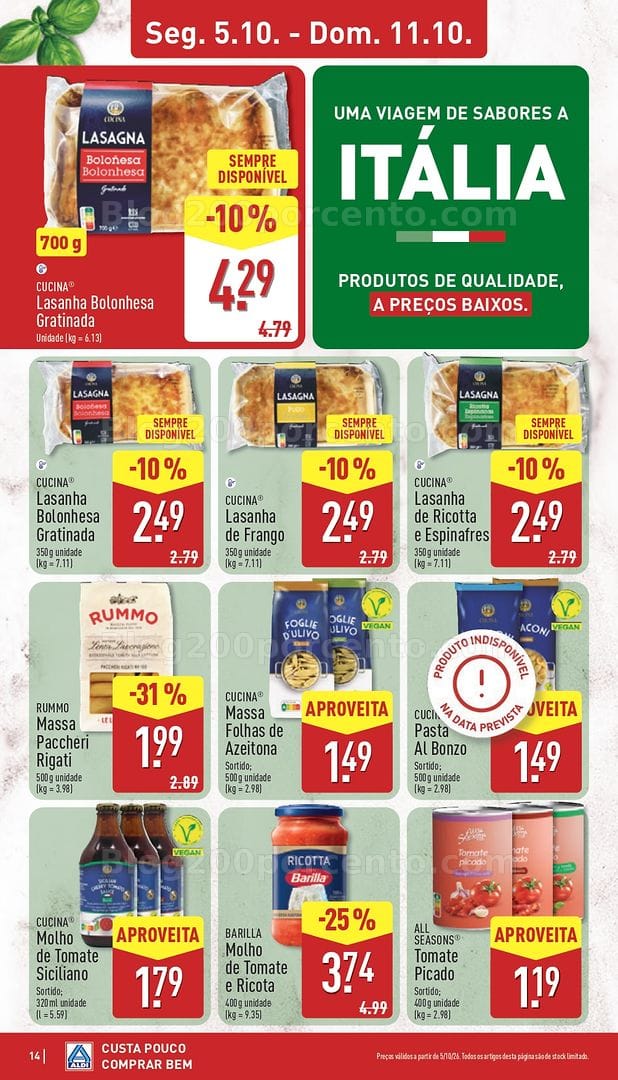 Antevisão Folheto ALDI Sabores do Mundo Promoções de 5 a 11 outubro